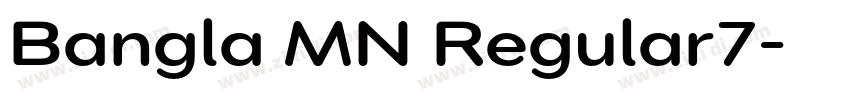 Bangla MN Regular7字体转换